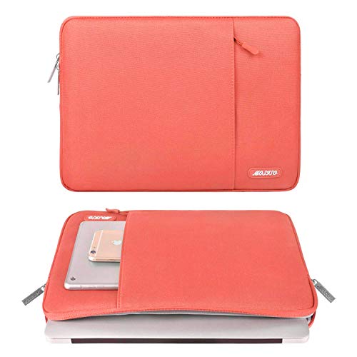 MOSISO Funda Protectora Compatible con 2020-2018 MacBook Air 13 Retina A2179 A1932/MacBook Pro 13 A2251 A2289 A2159 A1989 A1706 A1708,Bolsa Blanda de Repelente de Agua de Estilo Vertical,Living Coral