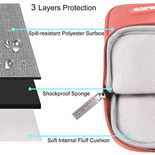 MOSISO Funda Protectora Compatible con 2020-2018 MacBook Air 13 Retina A2179 A1932/MacBook Pro 13 A2251 A2289 A2159 A1989 A1706 A1708,Bolsa Blanda de Repelente de Agua de Estilo Vertical,Living Coral