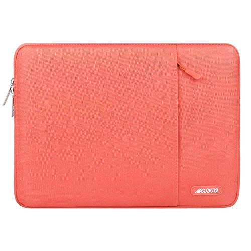 MOSISO Funda Protectora Compatible con 2020-2018 MacBook Air 13 Retina A2179 A1932/MacBook Pro 13 A2251 A2289 A2159 A1989 A1706 A1708,Bolsa Blanda de Repelente de Agua de Estilo Vertical,Living Coral