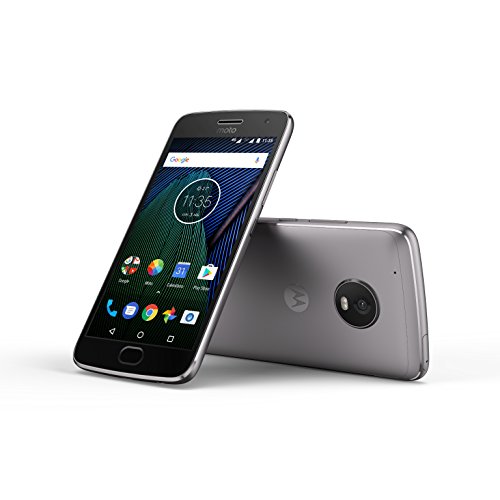 Moto G 5ª Generación Plus - Smartphone libre Android 7 (pantalla de 5.2'' Full HD, 4 G, cámara de 12 MP Dual Pixel, 3 GB de RAM, 32 GB, Qualcomm Snapdragon 2.0 GHz), color gris - [Exclusivo Amazon]