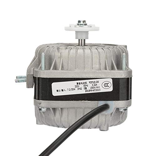 Motor de Condensador, 33W 0.25A Motor de Ventilador de Condensador Alta Velocidad Baja Corriente 500 Volumen de Aire para la Industria de refrigeradores Congelador