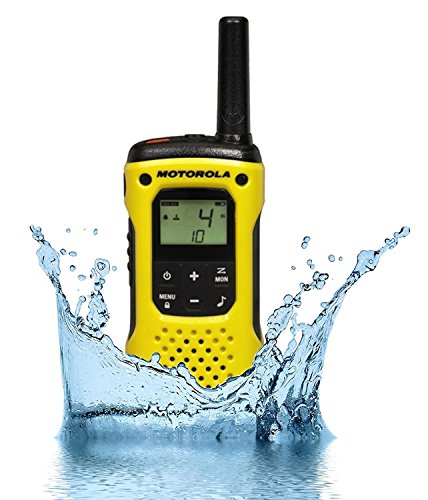 motorola TLKR T92 H2O PMR - Walkie-Talkie (IP67, Resistente a la Intemperie, Alcance hasta 10 km), Color Negro y Amarillo