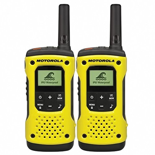 motorola TLKR T92 H2O PMR - Walkie-Talkie (IP67, Resistente a la Intemperie, Alcance hasta 10 km), Color Negro y Amarillo