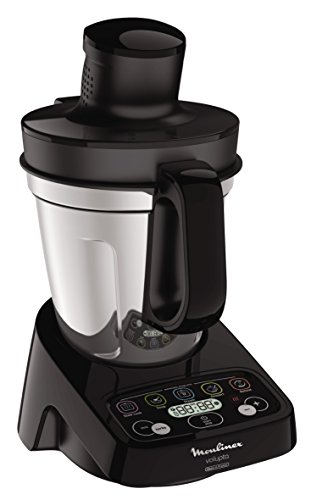 Moulinex volupta Robot olla multifunción y Compact con báscula de cocina, 3 liters, Negro