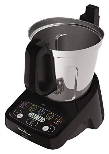 Moulinex volupta Robot olla multifunción y Compact con báscula de cocina, 3 liters, Negro