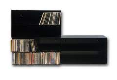 Mueble ESTANTERIA para CD Compact Disc - Metalica Color Negro - para 100 CD - / Ref. 1191