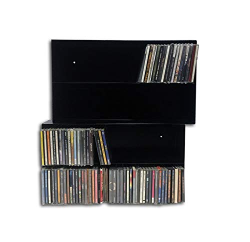 Mueble ESTANTERIA para CD Compact Disc - Metalica Color Negro - para 100 CD - / Ref. 1191