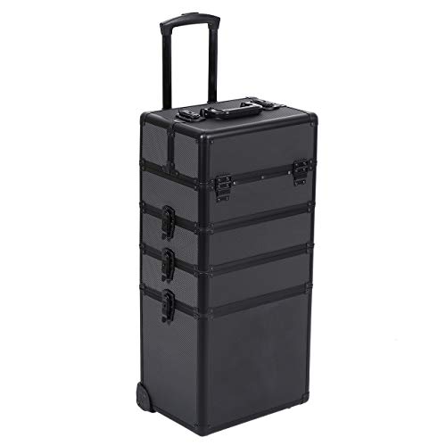 MuGuang 5 en 1 universal beauty case trolley Maletín para maquillaje Estuche de maquillaje Neceser de