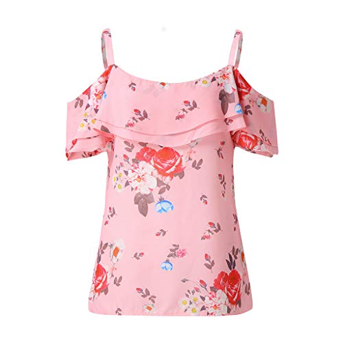 Mujeres Casual Estampado Floral O Neckline Blusa Camisa Nudo Tops de Manga Corta Mujeres Verano Camisetas Pullover Casual Camisa Manga Corta Cuello V Blusa Rayadas Patchwork Elástico Tops