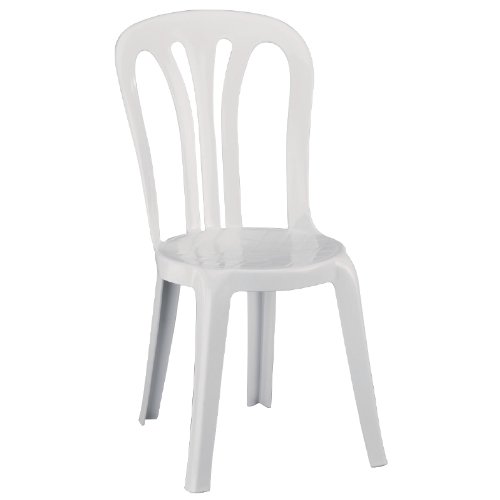 Multi-usos silla apilable blanco (6 unidades) Color: blanco. Altura: 890 mm