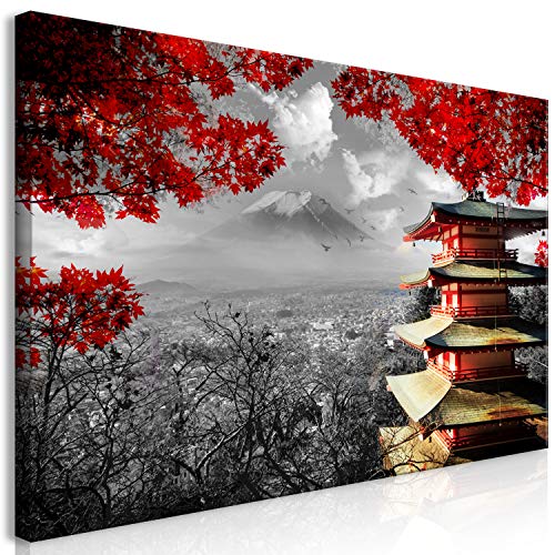 murando Cuadro en Lienzo Japon Japón 140x70 cm impresión en Material Tejido no Tejido impresión artística fotografía Imagen gráfica decoración de Pared Templo Japones c-C-0241-b-a