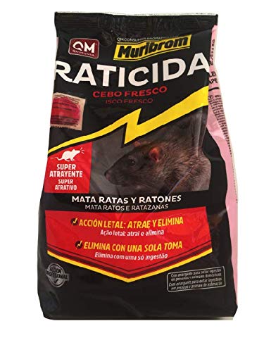 Muribrom Quimunsa 1kg Veneno Ratones, Ratas y roedores, Unknown