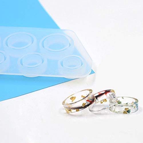 MZY1188 Molde de Anillos Planos: Molde de Silicona Hecho a Mano para Hacer Joyas, Anillo, Molde de Anillo, Colgante, joyería, Molde de Silicona, Accesorio de joyería DIY