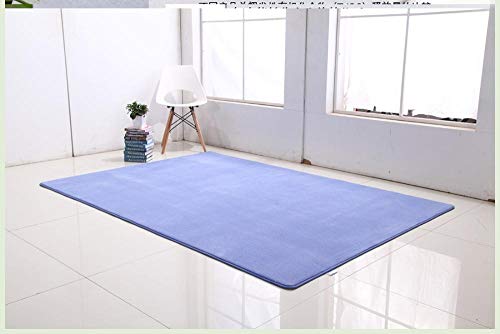 N / A alfombras Online, AlfombraPolipropileno, Color Gris Claro,Velveteen Short Hair-Dark Blue,120 * 160cm+