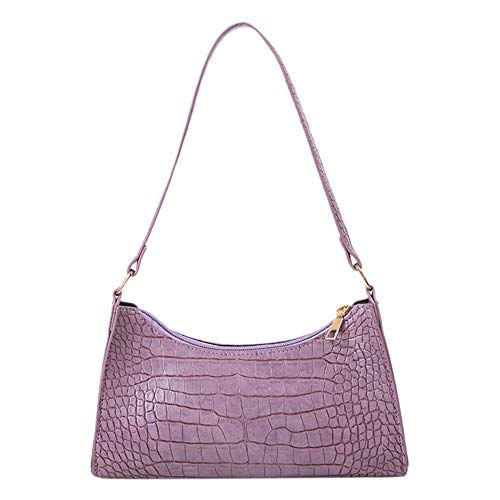 N / A Bolsos de Cuero para Mujer Bolsos Cruzados de Marca Bolso de Cuero de cocodrilo Bolsos de Hombro para Dama 240 * 150 * 70 mm