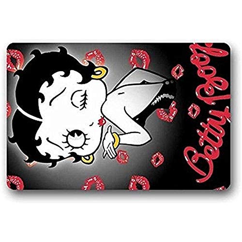 N/A Tapete De Baño Betty Boop Cutom Doormat 50X80CM Interior Exterior