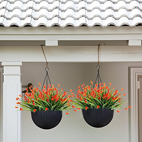 NAHUAA 4pcs Flores Artificiales Ramo de Flor Lirio de Cala Lirios Artificiales Rojo para Jardin Decoración Casa Oficina Baño Restaurante Balcón Boda Flores de decoración de otoño