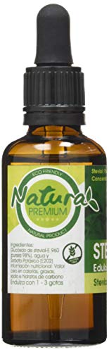 Natura Premium Stevia Endulzante Líquido, 50 ml