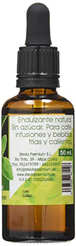 Natura Premium Stevia Endulzante Líquido, 50 ml