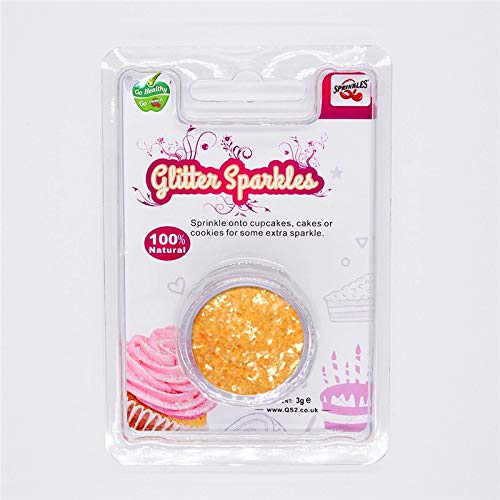 Natural Color Pastel Peach Glitter Sparkles 3 G Topping Comestible para Tartas Ingredientes