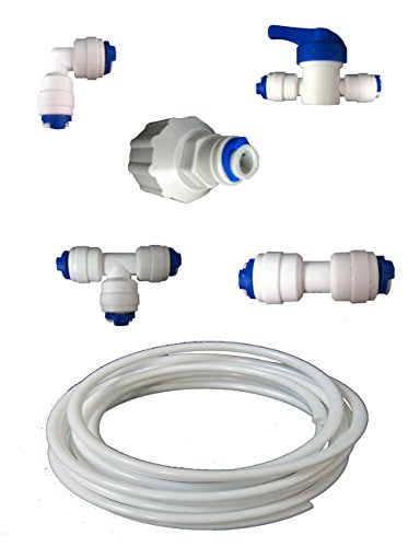 Nature's Water - Kit de filtración para frigoríficos americanos LG, Samsung, Bosch, Daewoo, GE con conexión roscada de 1/4"