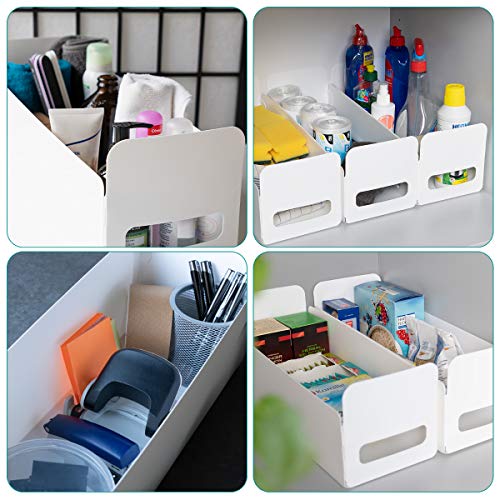 Navaris Set de 3 Cajas de Almacenamiento para la Cocina y el baño - organizadores Impermeables para cajones - para cosméticos pañales Toallas