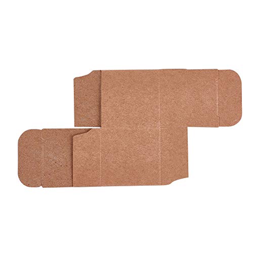 NBEADS 100 Unids Kraft Cajas de Regalo Cajas de Papel de Envoltorio de Regalo Caja de Empaque de Dulces para Decoración de Bodas Y Suministros para Fiestas de Cumpleaños, Darkgoldenrod, 3.8X3.8X3.8 Cm