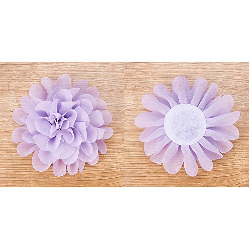 NBEADS 30 Piezas de Flores de Gasa Hechas a Mano de 4,4 Pulgadas, Accesorios para Diademas, Bodas, Manualidades