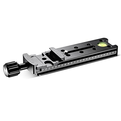 Neewer – 140 mm Zapata rápida Nodal Profesional de Cremallera para cámara Compatible con Arca-Swiss