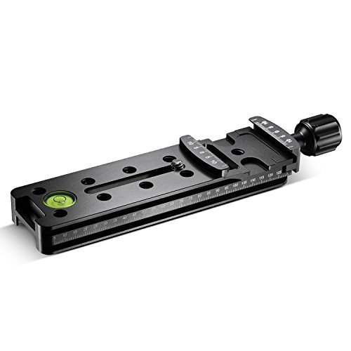 Neewer – 140 mm Zapata rápida Nodal Profesional de Cremallera para cámara Compatible con Arca-Swiss