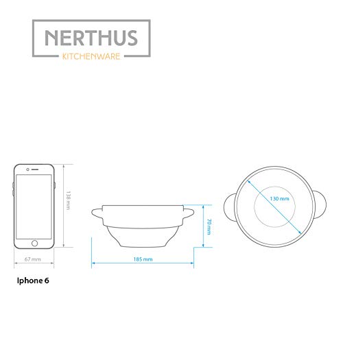 Nerthus 1 Cuenco de porcelana para sopa con asas