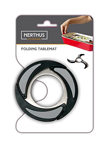 NERTHUS FIH 227 - Salvamanteles plegable de acero, para recipientes grandes y pequeños, versatil
