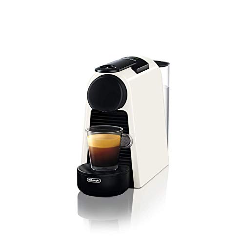 Nespresso Essenza Mini EN 85.W Cafetera de cápsulas compacta, 19 bares de presión, 1150 W, Blanco