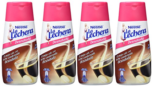 Nestlé La Lechera - Leche Condensada Desnatada - 4 Paquetes de 450 g