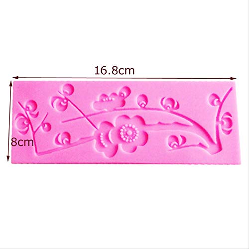 Neutral Plum Blossom Epoxy UV Resin Molde De Silicona Decoración De Pasteles Fondant Cake 3D Mold Food Grade