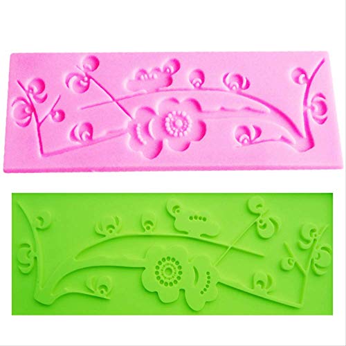 Neutral Plum Blossom Epoxy UV Resin Molde De Silicona Decoración De Pasteles Fondant Cake 3D Mold Food Grade