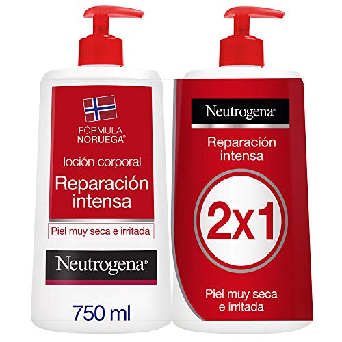 Neutrogena Loción Corporal Reparación Intensa, Piel Seca, 2x750ml