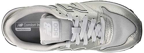 New Balance Gw500v1, Zapatillas de Deporte para Mujer, Plateado (Silver/Silver Metallic Mss), 38 EU