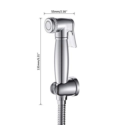 New_Soul Set de Lavado Termostático para Baño Grifo Portátil para el Bidé Soporte para la Manguera de Ducha y Fijación para el Inodoro