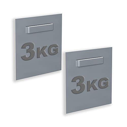 NEWLY Boite de 2 Attaches Adhésives pour Dibond et Miroir 70 x 70 mm : Max 3 kg