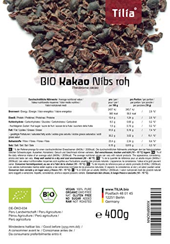 Nibs Puntas de Cacao Crudo Ecológico (400 g)