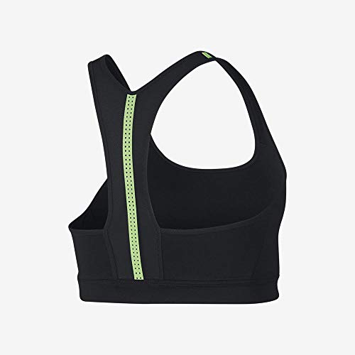 NIKE Impact Bra Sports Bra, Mujer, Black/Volt Glow/Volt Glow, XS