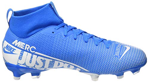 Nike JR Superfly 7 Academy FG/MG, Botas de fútbol Unisex niño, Multicolor (Blue Hero/White/Obsidian 414), 35 EU
