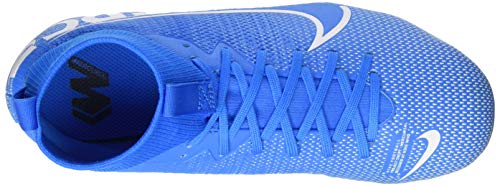 Nike JR Superfly 7 Academy FG/MG, Botas de fútbol Unisex niño, Multicolor (Blue Hero/White/Obsidian 414), 35 EU