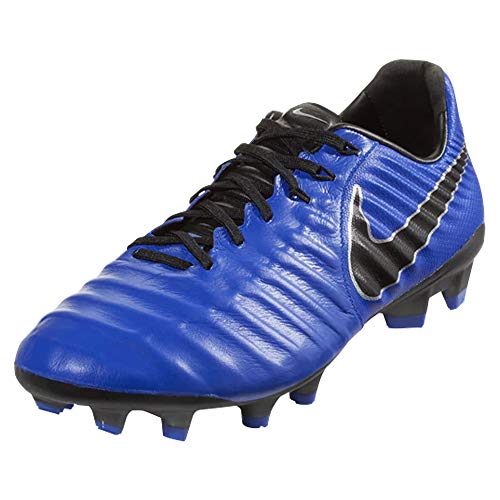 Nike Legend 7 Pro FG, Botas de fútbol Unisex Adulto, Multicolor (Racer Blue/Black/Metallic Silver 400), 43 EU
