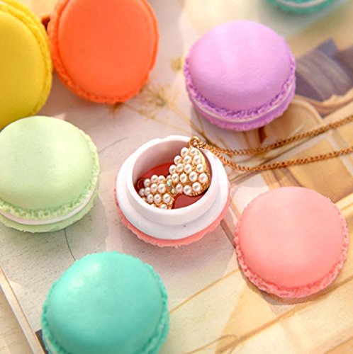 Nikgic. Bonita caja pastillero con forma de macaron, para también para joyas o dulces