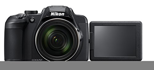 Nikon CoolPix B700 - Cámara Digital de 20.3 megapíxeles (Zoom Opt. 60 x, Full HD de vídeo, rotación y Pantalla giratoria) Color Negro