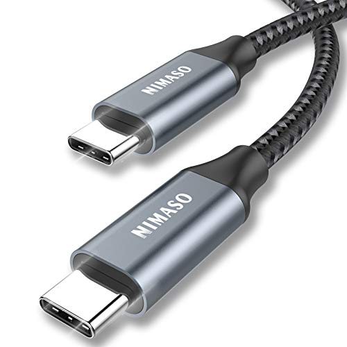 NIMASO USB C a USB C Cable 3M,Cable Tipo C de Carga Rápida 100W 20V/5A PD con E-Mark Chip y Cable de Datos para MacBook,MacBook Pro,iPad Pro 2020/2018,MacBook Air 2020,ChromeBook Pixel,Galaxy S20 S10