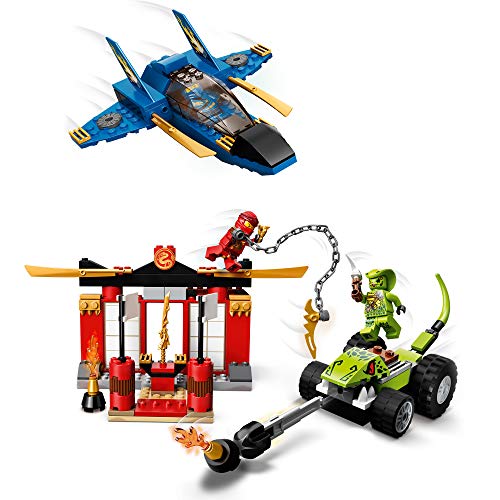 Ninjago Legacy 4+ Batalla en el Caza Supersónico Set Jet, Masters of Spinjitzu Juguete para Niños, multicolor (Lego ES 71703)