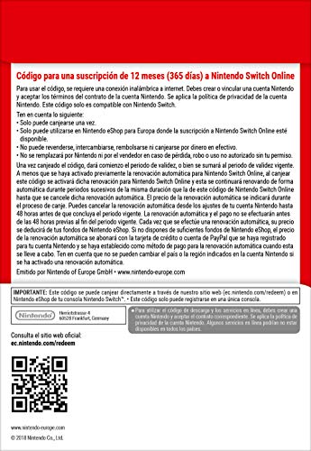 Nintendo Switch Online - 12 Meses | Nintendo Switch - Código de descarga